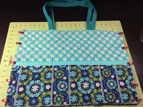 Sew a Quilted Fabric Tote Bag | National Sewing Circle Sewing Projects Bags And Totes, Quilted Tote Bags Patterns, Quilters Bag, Tote Bag Patterns, Quilted Bag Patterns, Pre Quilted Fabric, Travelling Bag, Tote Bag Pattern Free, Fabric Tote Bag