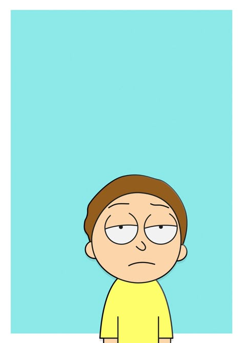 ..and Morty... Matching Tattoos, Rick And Morty, The Story, Comics, Tattoos, Yellow, Wall, Blue