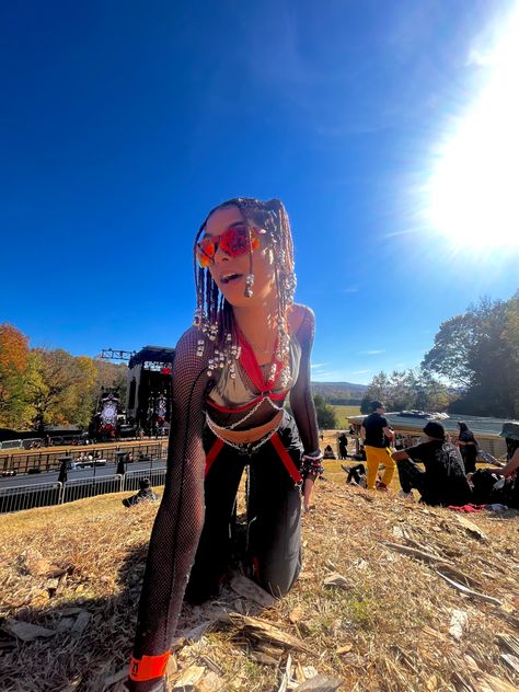 picture of myself at svdden deaths summoning of the eclipse music festival in a red and black outfit designed by me freedom rave wear harness Rave Aesthetic, Festival Inspo, Boom Boom, Rave Wear, Music Concert, Festival Wear, Bass, Fashion Inspo, Black And Red