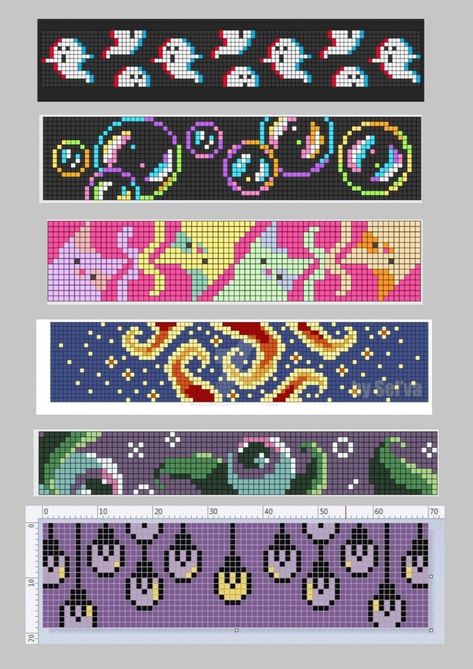 Lisa Frank Cross Stitch Patterns, Diy Perler Beads Patterns, Bead Loom Bookmark, Bead Loom Ideas, Loom Beading For Beginners, Perler Bookmark Pattern, Beadlooming Patterns, Perler Bookmark, Pixel Bookmark