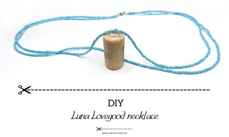 DIY Project - Luna Lovegood Butterbeer Cork Necklace - anicka.design Luna Lovegood Necklace, Luna Lovegood Earrings, Luna Lovegood Wand, Luna Lovegood Glasses, Luna Lovegood Costume, Halloween Costume Easy, Beetle Ring, Cork Necklace, Harry Potter Crafts