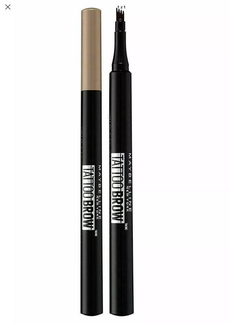 Maybelline Tattoo Brow, Maybelline Eyebrow, Brow Microblading, Dark Eyebrows, Maybelline Tattoo, Sparse Brows, Eyelash Tinting, Brow Tattoo, Eyebrow Liner