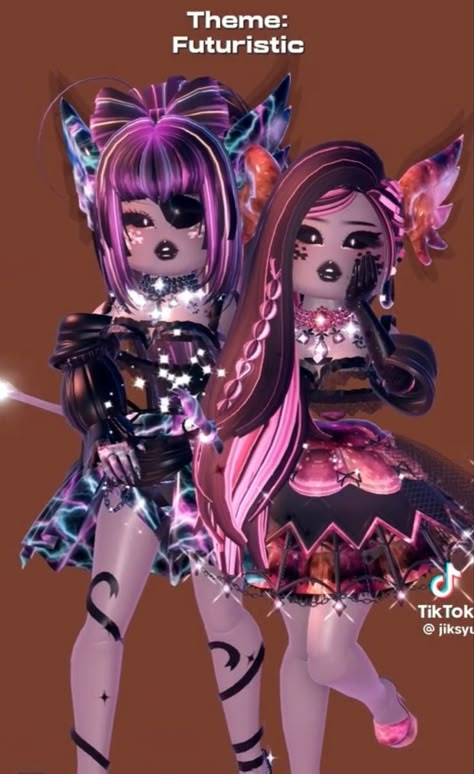 Royale High Neon Glow, Futuristic Outfits Royale High, Futuristic Fashion Royal High, Space Fashion Royale High, Royale High Futuristic Outfit, Neon Glow Royale High, Neon Glow Outfit, Royal High Sunset Island Outfits, Futuristic Royale High Outfits