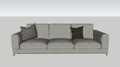 sofa trzyosobowa | 3D Warehouse 3d Warehouse Sketchup Sofa, Sofa Sketchup Model, Sofa 3d Warehouse, 3d Warehouse Sketchup, Sketchup Tips, Japanese Sofa, L Sofas, Sketchup Models, 3d Furniture