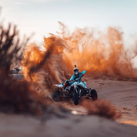 Quad Racing, Race Photography, Artist Tips, Bike Poster, Quad Bike, Close Up Portraits, Ball Joints, Making Waves, In The Desert