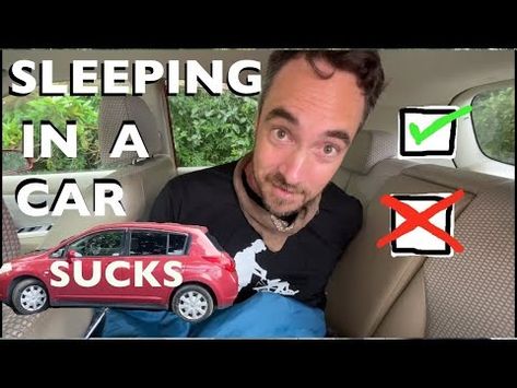 Sleeping in a compact car - How to live in a small car - YouTube Compact Cars, Car Camping, Small Cars, Sleep, Camping