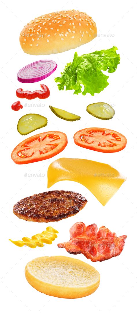 Cheese Burger Drawing, Burger And Fries Drawing, Burger Hd Images, Burger White Background, Lettuce Burgers, Burger And Fries Illustration, Burger Images, Bacon Cheeseburger, Lettuce