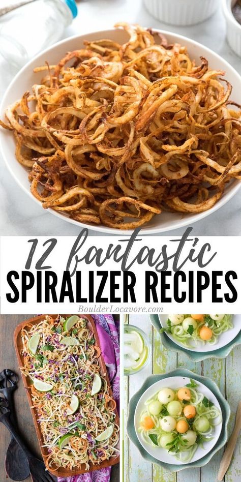 Spiralizer Recipes Healthy, Take Recipes, Fruit Noodles, Recipes With Vegetables, Spiral Vegetable Recipes, Snacks Videos, Exciting Recipes, Zoodle Recipes, Spiralized Vegetables