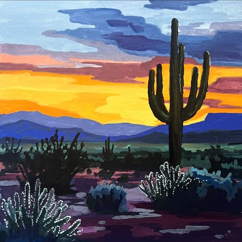 Why are desert sunsets so much more magnificent? Daily Painting Just posted in my online store (KateBirchArt.com) Link in bio! Gouache on paper Paper size 7x7 inches with small white border $175 *** please note for international orders a customs tax may be required upon delivery *** #gouachepainting #stilllifepainting #artistsoninstagram #painteveryday #colorfulart #gouache #dailypainting #dailyart #utahartist #makearteveryday #gouacheartist #art #painting #illustration #illustrationar... Desert Sunset, Daily Painting, Paper Paper, Gouache Painting, Still Life Painting, Painting Illustration, Daily Art, Paper Size, White Border