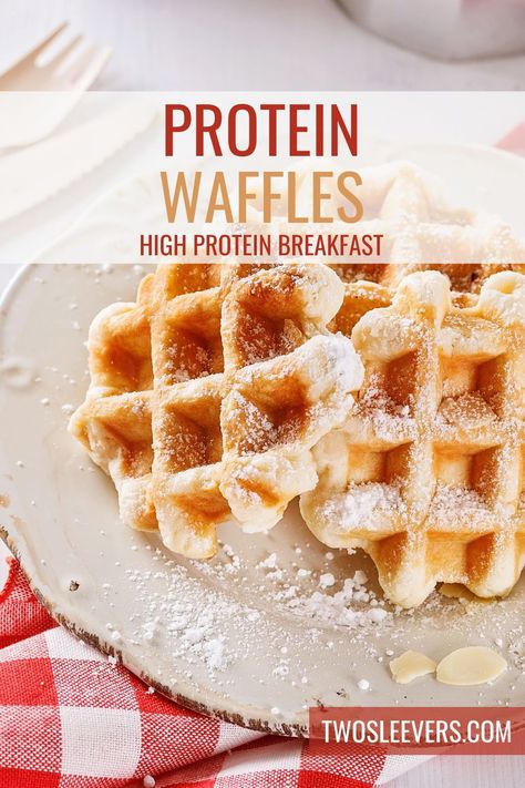 Make Protein Waffles using your trusty Dash waffle maker! It's a quick and easy recipe that will leave you satisfied and ready to conquer the day ahead. Dash Waffle Maker, Mini Waffle Recipe, Healthy Waffles, Waffle Maker Recipes, How To Make Waffles, Protein Baking, Healthy Protein Meals, Waffles Easy, Protein Waffles