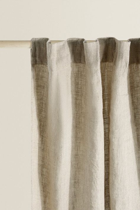 Organic Furniture, Window Treatments Bedroom, Linen Curtain, Curtains Living, Linen Curtains, Curtains Bedroom, Curtains Living Room, Zara Home, Bedroom Makeover