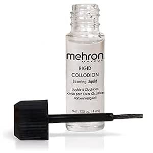 Mehron Makeup Rigid Collodion with Brush | Scarring Liquid | Scar Liquid | Liquid Scar Makeup | SFX Scar Makeup for Film .125 oz (4ml) Sfx Scar, Rigid Collodion, Doom Kitty, Neon Skeleton, Scar Makeup, Dragon Witch, Special Effects Makeup Artist, Kawaii Dragon, Scary Scarecrow