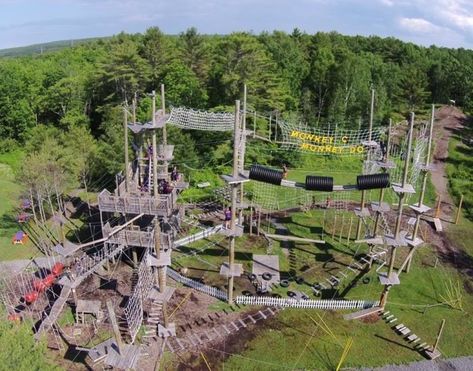 Monkey C Monkey Do, A Giant Jungle Gym In Maine, Will Bring Out The Adventurer In You Maine Forest, Maine Bucket List, Maryland Day Trips, Natural Outdoor Playground, Wiscasset Maine, Backyard Jungle Gym, Things To Do In Maine, Kittery Maine, Adult Playground