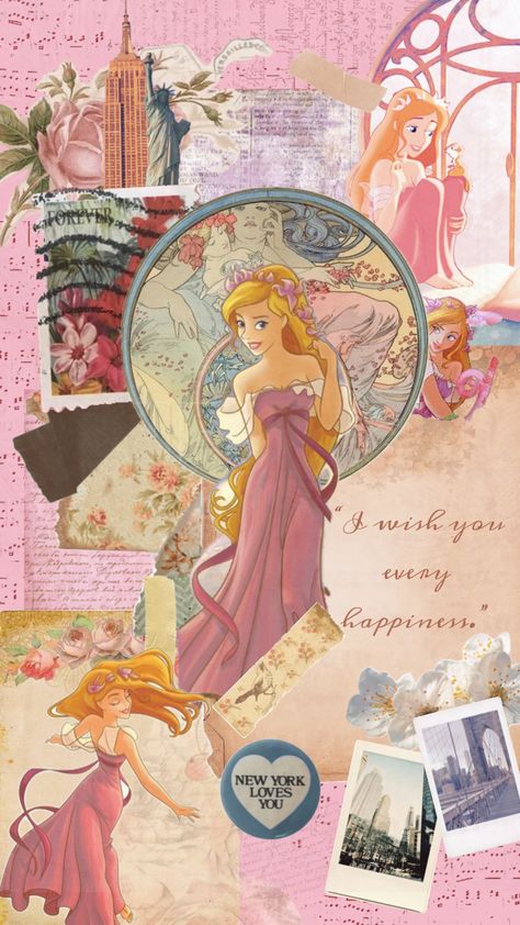 Giselle #enchanted #giselle #disney #disneyaesthetic #disneywallpaper #pink #newyork Disney Enchanted Wallpaper, Enchanted Aesthetic Wallpaper, Disney Giselle, Princess Giselle Aesthetic, Enchanted Giselle Aesthetic, Disney Enchanted Aesthetic, Giselle Disney, Enchanted Giselle, Giselle Enchanted Aesthetic