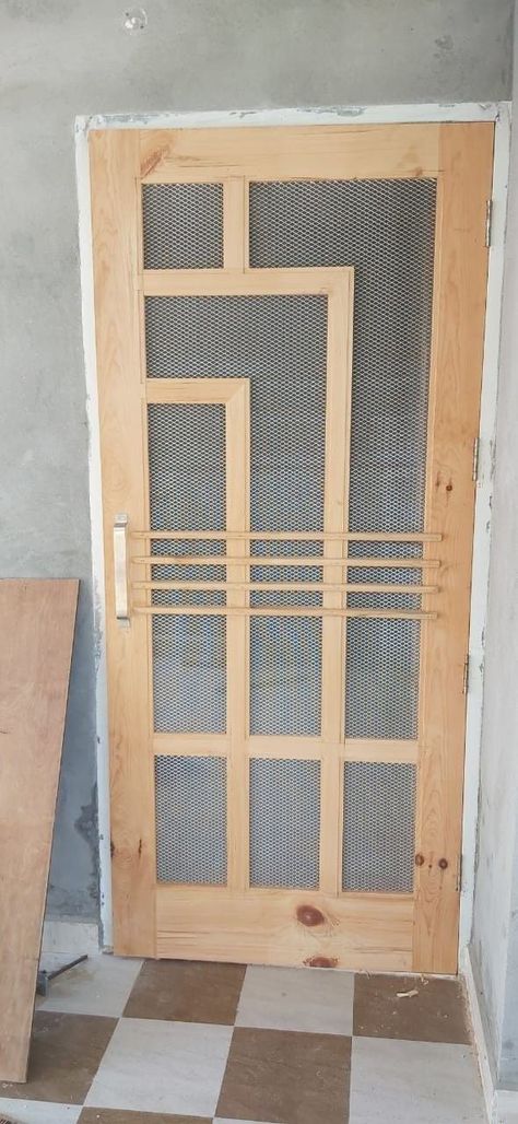 Main Door Jali Design Entrance Wooden, Mesh Door Design Wooden, Wooden Jali Door Design Modern, Door Jali Design, Mesh Door Design, Jali Door Design Modern, Jali Gate, Jaali Door, Porch Post Wraps