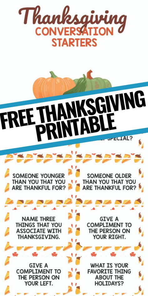 Dinner Table Conversation Starters, Free Thanksgiving Printables For Adults, Thanksgiving Table Questions, Thanksgiving Table Topics, Thanksgiving Table Talk, Thanksgiving Starters, Thanksgiving Conversation Starters, Devotion Ideas, Dinner Conversation Starters