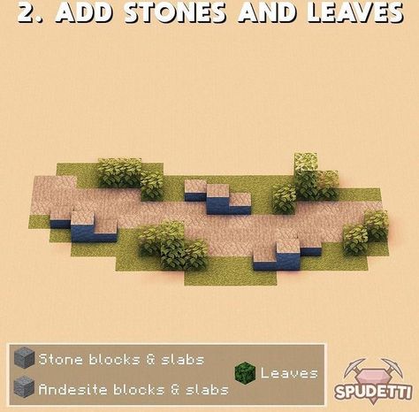 Minecraft Sidewalk Ideas, Minecraft Stone Path, Minecraft Archway, Minecraft Garden, Rumah Minecraft Sederhana, Minecraft Structures, Bangunan Minecraft, Minecraft Farm, Minecraft Modern