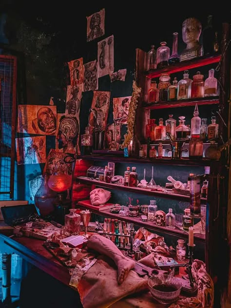 Mary Shelley's house of Frankenstein Bath Mad House Aesthetic, House Of Frankenstein, Aesthetic Frankenstein, Frankenstein Creature Aesthetic, Mary Shelley Aesthetic, Victor Frankenstein Aesthetic, Frankenstein Set Design, Frankenstein Laboratory, Monster Book