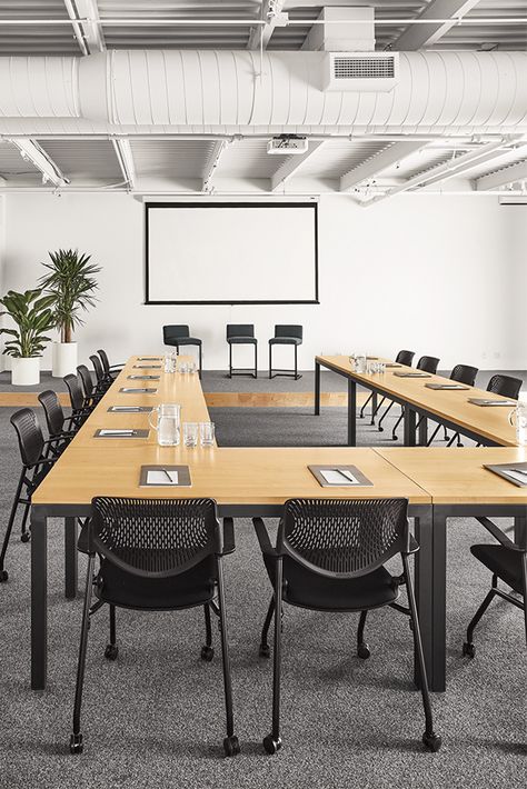 Board Room Design, Coworking Office Design, Meeting Room Design Office, Conference Room Design, Meeting Room Design, Flexible Back, Conference Room Chairs, Office Space Design, Conference Rooms