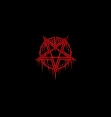 Demon Sign, Satanic Wallpaper Laptop, Satanic Pfp, Demonic Signs, Red Tattoos, Dark Blood, Red Icons:), Metal Music, Neon Signs