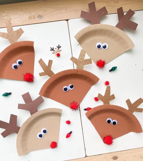 20 ADORABLE Reindeer Crafts for Kids - ABCDee Learning Reindeer Crafts Preschool, Reindeer Crafts For Kids, Rainbow Fish Template, Reindeer Craft For Kids, Christmas Crafts For Preschoolers, Reindeer Crafts, Christmas Tree Ornament Crafts, Spring Crafts Preschool, Prek Crafts