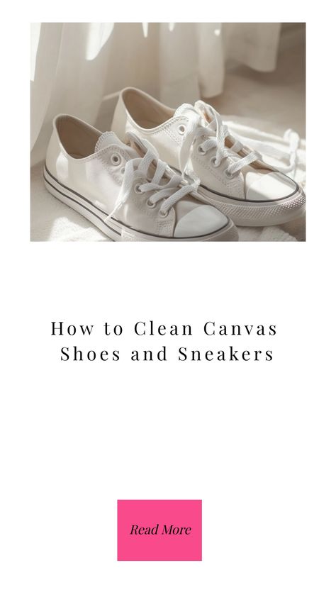 Are your canvas shoes looking a little worse for wear? Don't worry, I've got you covered with some tips on how to clean white canvas shoes! Keeping your favorite kicks looking fresh and clean is easier than you think. Say goodbye to stains and scuffs by following these simple steps for cleaning canvas shoes. With just a few household ingredients and some gentle scrubbing, you'll have your pristine white shoes looking brand new again in no time. Clean White Canvas Shoes, Cleaning White Canvas Shoes, Clean Canvas Shoes, Clean Suede Shoes, Canvas Tennis Shoes, White Canvas Shoes, Homemaking Tips, Shoes And Sneakers, Small Closet