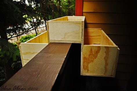 Railing Planter Boxes, Deck Planter Boxes, Deck Railing Planters, Garden Planters Diy, Deck Planters, Garden Boxes Diy, Balcony Planters, Railing Planters, Diy Planter Box