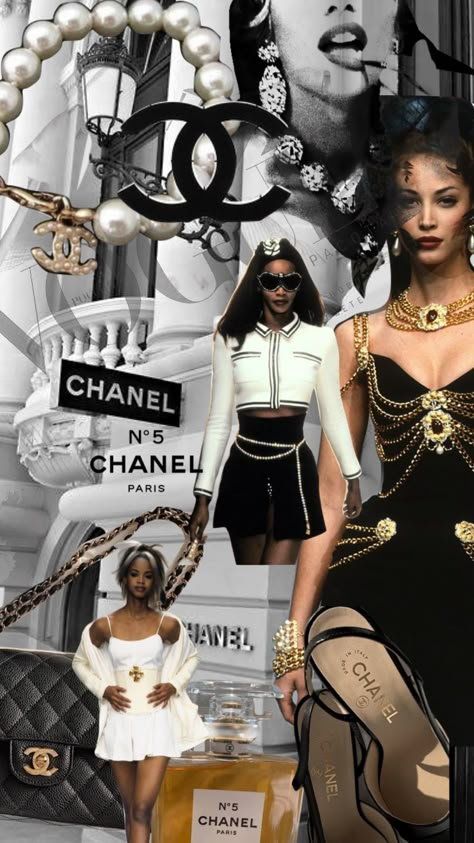 #vintage #chanel #aesthetic #collage #luxurydesign #luxuryaesthetic #luxuryfashion #designer Vintage Versace Aesthetic, Vintage Chanel Aesthetic, Coco Chanel Aesthetic, Versace Aesthetic, Versace Wallpaper, Board House, Chanel Aesthetic, Dream Reality, Fashion Dream Job