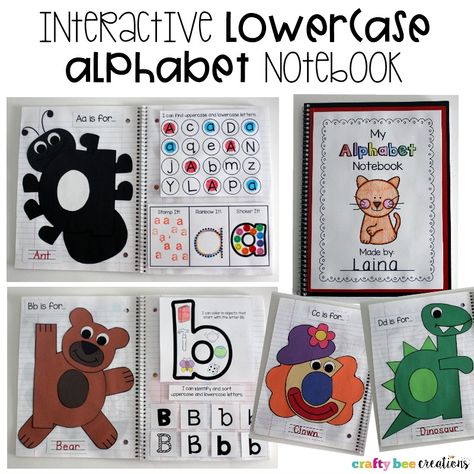 Interactive Alphabet Notebooks, Alphabet Notebook, Elementary Learning, Abc Coloring Pages, Abc Coloring, Lowercase Alphabet, Getting Over, Alphabet Crafts, Alphabet Activities Preschool