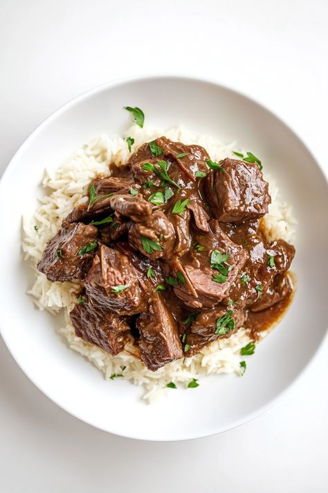 Delicious Beef Stew and Rice Shredded Beef And Rice, Stew And Rice, Delicious Beef Stew, Rice And Meat, Best Beef Stew, Tasty Beef Stew, Stew Meat Recipes, Beef Pot Roast, Beef Rice