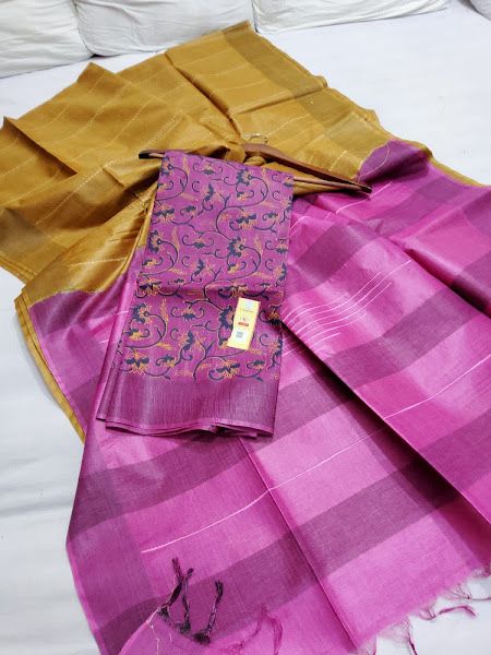 Tusser Silk Saree With Price, Tussar Silk Saree With Price, Saree With Price, Silk Sarees With Price, Elegant Fashion Wear, Sari Blouse Designs, Blouse Designs Indian, Sari Blouse, Elegant Saree