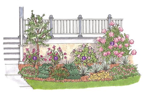 Flowering Evergreen Shrubs, Flower Bed Decor Ideas, Garden Front Yard, Flower Bed Decor, Perennial Garden Plans, Evergreen Flowers, Flower Garden Plans, Flower Bed Designs, Evergreen Garden