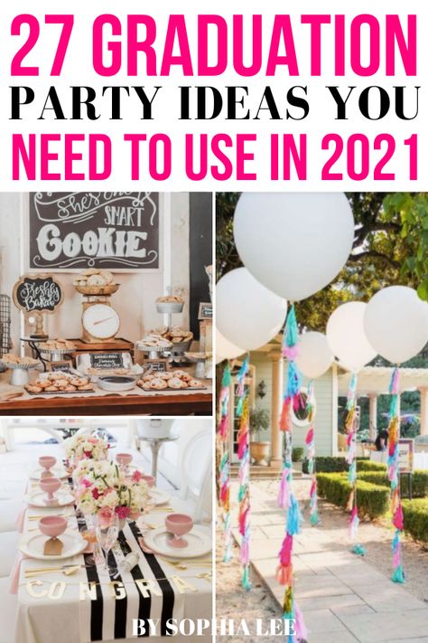 obsessed with these 2021 high school graduation party ideas!! so cute and unique High School Graduation Ideas, High School Graduation Party Centerpieces, School Graduation Ideas, High School Graduation Party Themes, Boys High School Graduation Party, High School Graduation Party Ideas, Diy Graduation Decorations Party, College Graduation Party Decorations, High School Graduation Party Decorations