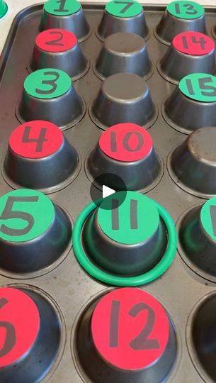 Cupcake Pan Games, Muffin Tin Game Christmas, Christmas Muffin Tin Game, Muffin Tin Game, Muffin Tin Christmas Game, Benson Family Games, Christmas Solo Cup Game, Family Games To Play At Christmas, Solo Cup Christmas Game