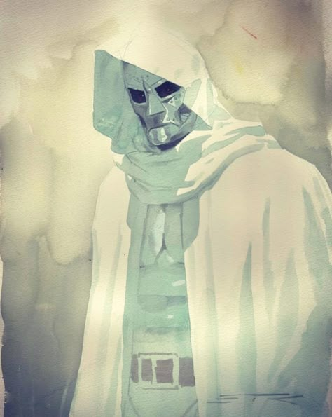 Doctor Doom Comic Icons, Dr Doom Comic Art, Dr Doom Aesthetic, Dr Doom Pfp, Dr Doom Art, Dr Doom Comic, Esad Ribic Art, Doctor Doom Art, Doctor Doom Marvel