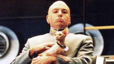 Cat person Mr Bigglesworth, Famous Villains, Dr Evil, Evil Stepmother, Evil Cat, Evil Villains, Comic Games, Lady And The Tramp, Funny Cat Memes