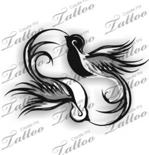 Melissa! I like this one a lot the black one is me and the white one is u ! And then we have the friend saying! That would be amazing ! Tattoo Matching Couples, Bird Tattoo Black, Swallow Bird Tattoo, Tato Maori, Sparrow Tattoo, Infinity Tattoos, Swallow Bird, Bff Tattoos, Geniale Tattoos