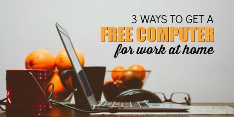 Whether you have an old and outdated computer or no computer at all, these companies that will supply you with a free computer to get started. Get Free Stuff Online, Home Based Work, Free Laptop, Free Computer, Computer Basic, Stuff For Free, Legitimate Work From Home, Free Stuff By Mail, Online Jobs From Home