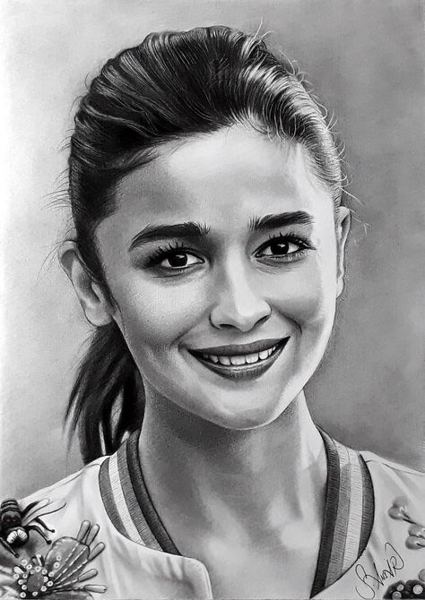 #graphite #myart #artworks #charcoaldrawing #drawingart Actress Sketch, Easy Drawing Step By Step, Pencil Sketch Portrait, Self Portrait Art, Pencil Drawing Images, Portraits Drawing, Celebrity Portraits Drawing, Pencil Portrait Drawing, Drawing Step By Step