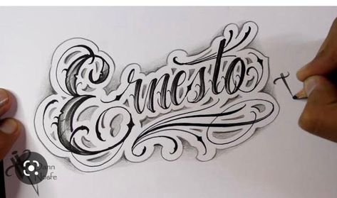 Drawing Lettering, Chicano Lettering, Name Tattoo, Name Tattoos, Ink Tattoo, Tatting, Tattoos