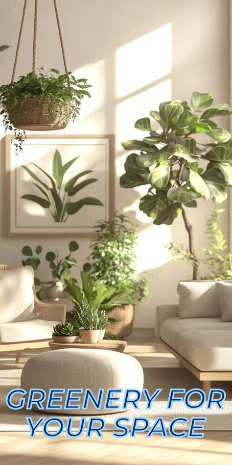 This pin showcases the transformative power of incorporating greenery into your living space. The vibrant green plants add a touch of natural beauty and freshness. Elevate your home's ambiance and well-being with the simple addition of houseplants for a touch of tranquility. Decorate With Plants, Indoor Plant Ideas, Best Indoor Plants, Plant Ideas, Indoor Plant, Small Apartments, Low Maintenance, Indoor Plants, Well Being