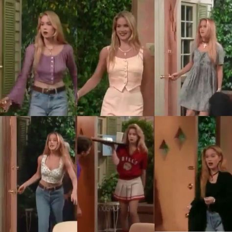 90s Fashion Staples, Kelly Bundy Outfits, 90s Looks Outfits Party, The Girl Next Door Outfits, Throwback Clothes, 90s Fashion Summer, 90s Inspired Outfits, Clueless Outfits, Married With Children