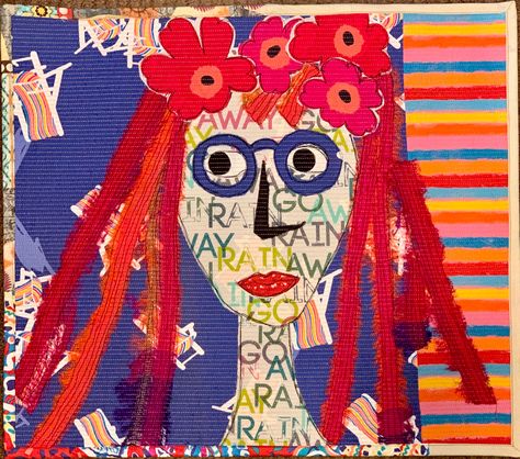 Jean Impey, Freddie Moran, Face Quilts, Fabric Faces, Freddy Moran, Self Portrait Art, Face Collage, Textile Collage, Collage Portrait