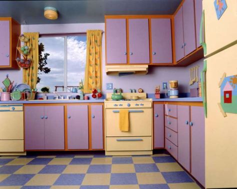 A look at the design of the Simpsons' kitchen Kitchen Liminal Space, Almond Water Backrooms, Liminal Kitchen, Liminal Space Kitchen, I Just Stay In My Room Too Long, Backrooms Painting, The Backrooms Aesthetic, Backroom Aesthetic, Liminal House