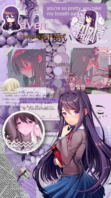 Yuri Ddlc Wallpaper, Ddlc Wallpaper, Yuri Ddlc, Oki Doki, Singing Monsters, Fandom Crossover, Cute Games, Doki Doki, Literature Club