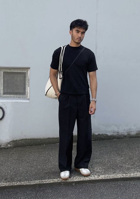 Black Semiformal Outfit, Semiformal Outfit Men, Men Slacks, Black Men Fashion Casual, Entrepreneur Fashion, Shoes Outfit Fashion, American Casual, Street Fashion Men Streetwear, Guys Clothing Styles