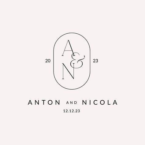 Aj Wedding Monogram, Wedding Monogram Invitation, Unique Wedding Logo, Wedding Logo Ideas, Logo Initials Design, Modern Wedding Logo, Wedding Initials Logo, Couple Logo, Logo Design Wedding