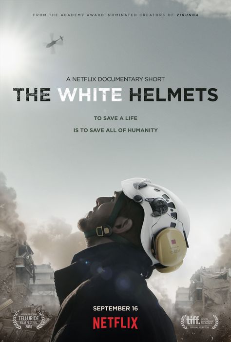 There's nothing to truly say but that these humans are amazing. They run in the direction of destruction to save their community. It's inspiring and so sad to see how long this war has lasted. Best Documentaries On Netflix, Documentary Poster, Waiting For Superman, Netflix Trailers, Documentary Movies, Netflix Documentaries, Best Documentaries, Netflix Streaming, Academy Awards