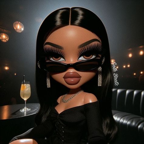 😘😘😘 #bratz #explorepage Bratz Art, Bratz Aesthetic, Black Bratz Doll, Brat Doll, Doll Aesthetic, Bratz Doll, Profile Pics, Cute Wallpapers, Profile Picture