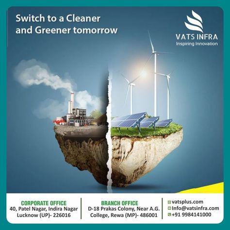 Switch to a cleaner and greener tomorrow!! Call us to Install Solar Panel System today at reasonable prices: +91 6350-537145, +91 88532 24600 Follow Us on Twitter @vatsplus #solarenergy #lessbil #vatsplus #vatsplusinfratech #futuregreen #equipements #powerful #streetlights #sun #electronics #solarsystem #space #solar #nasa #solarfloodlight #astrophotography #mars #sun #energy #planet #gogrey Home Rooftop, Solar Energy Design, Social Media Images Design, Solar System Design, Reduce Your Carbon Footprint, Ads Creative Advertising Ideas, Solar Flood Lights, Solar Module, Solar Companies